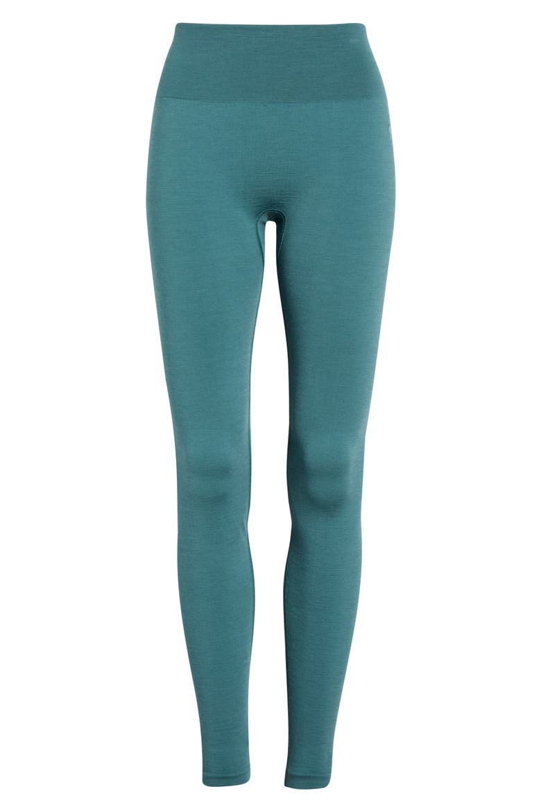 Intraknit All Season Merino Wool Blend Base Layer Leggings, Alternate, color, DUSTY TEAL