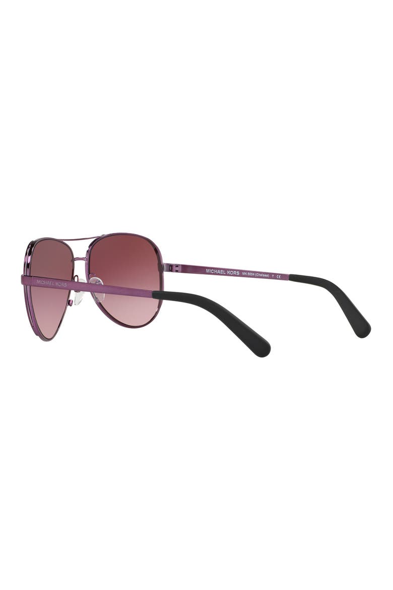 Collection 59mm Aviator Sunglasses, Alternate, color, PLUM/ BURGUNDY GRADIENT