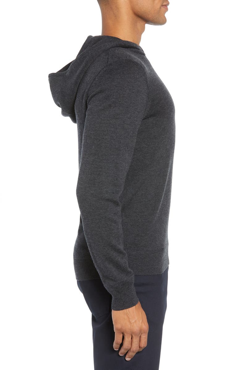 BOSS Efabio Wool Blend Hoodie, Alternate, color, 