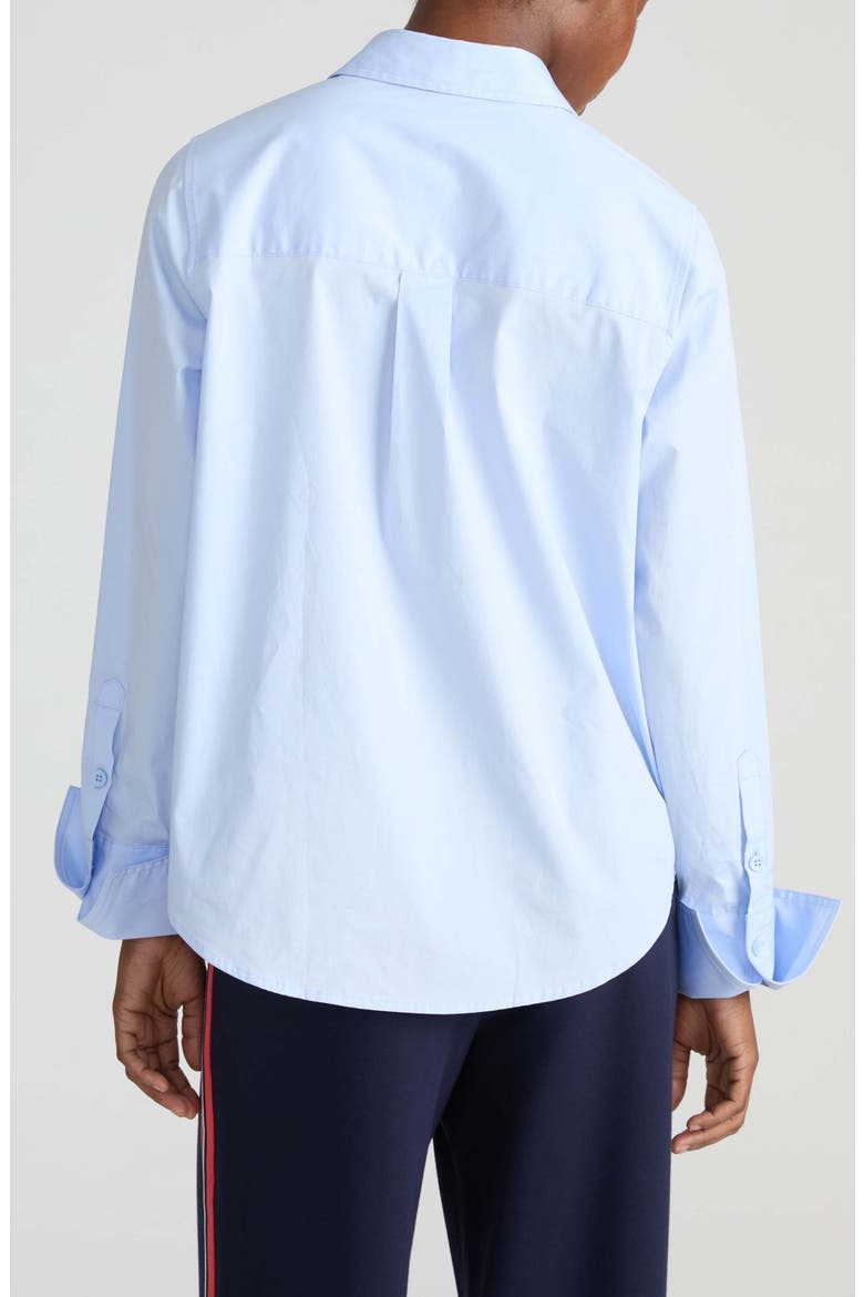 Henning x US Madison Poplin Button-Up Shirt, Alternate, color, SERENE BLUE