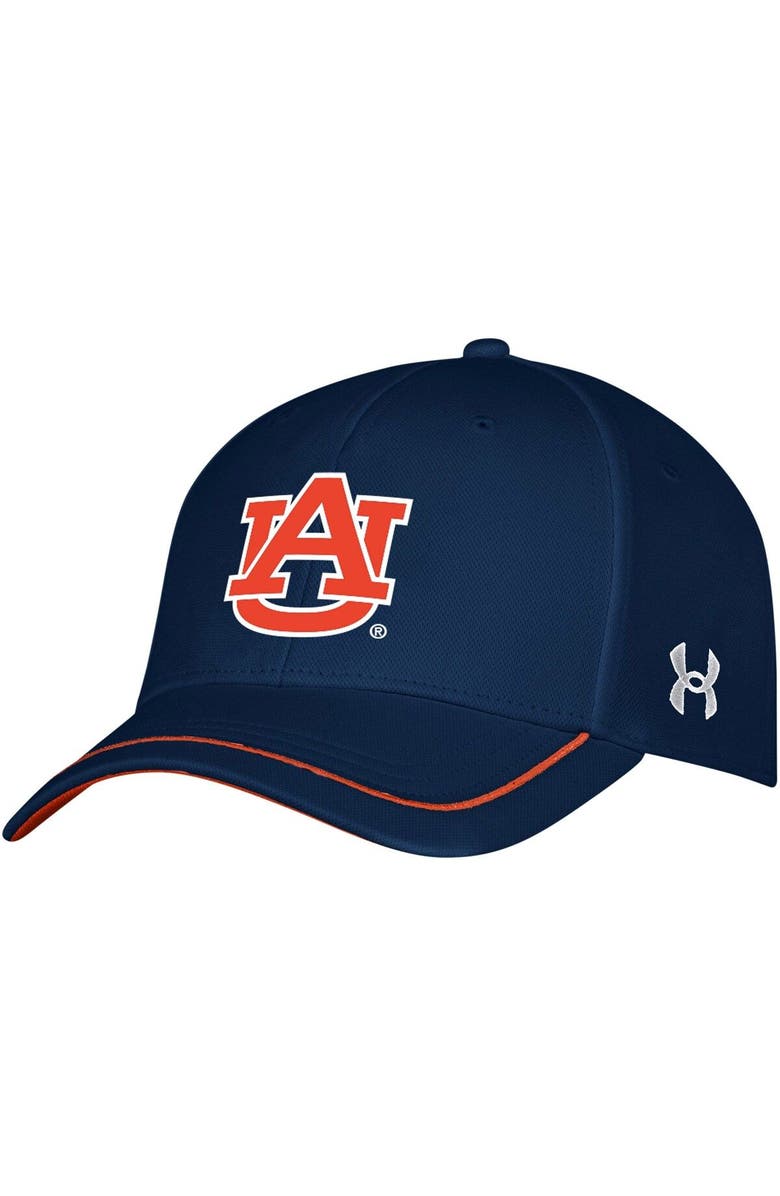 Under Armour Youth Under Armour Navy Auburn Tigers Blitzing Accent Performance Adjustable Hat, Main, color, Navy