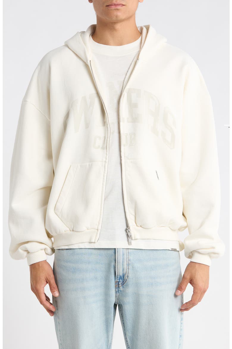 Owners Club Zip Hoodie, Main, color, CHALK