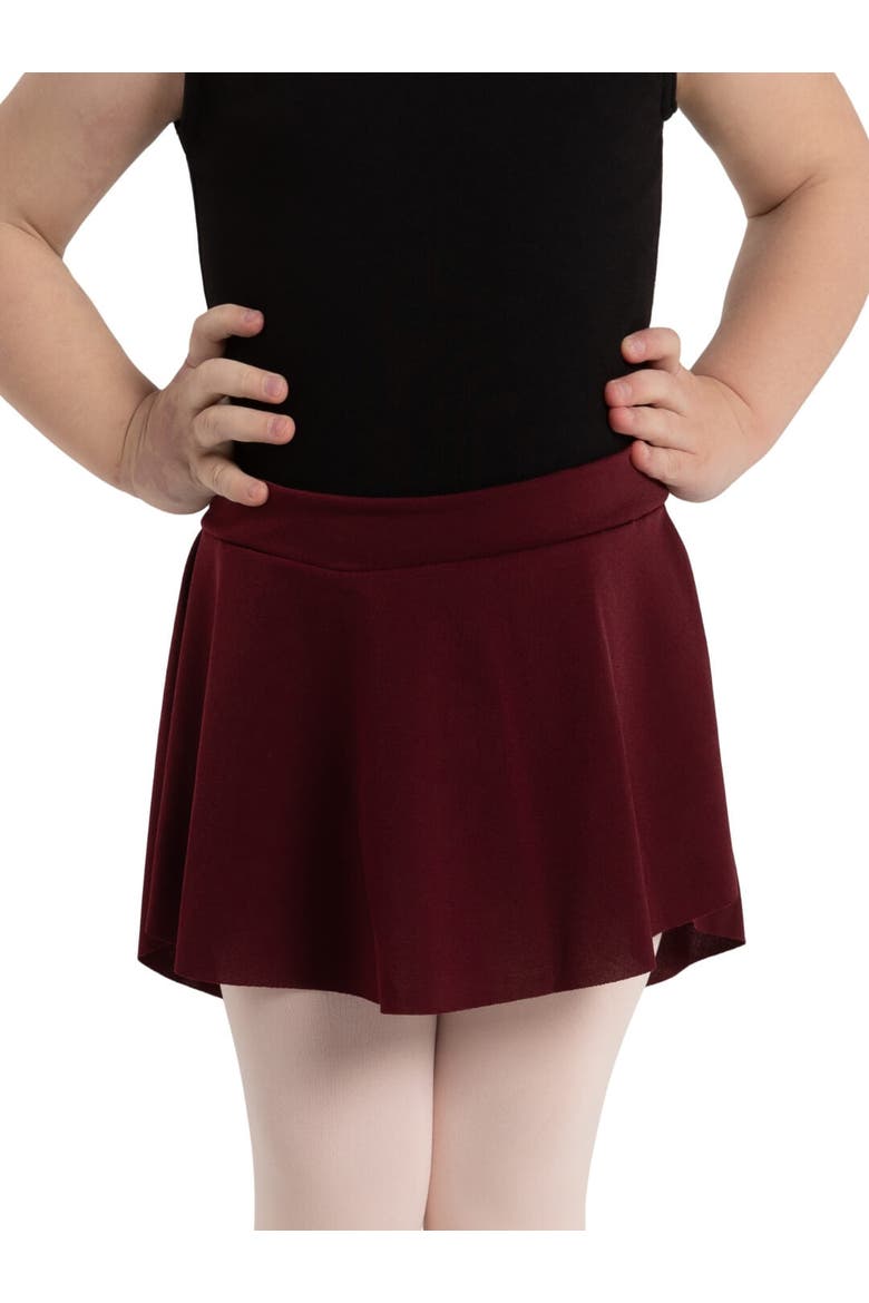 Curved Pull-On Skirt - Tween, Main, color, burgundy