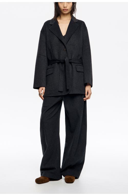 Bimba Y Lola Double-face Belted Jacket In Black