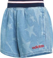 adidas Originals The Denim Star Graphic Cotton Varsity Shorts