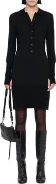 AllSaints Coyte Merino Wool Polo Dress