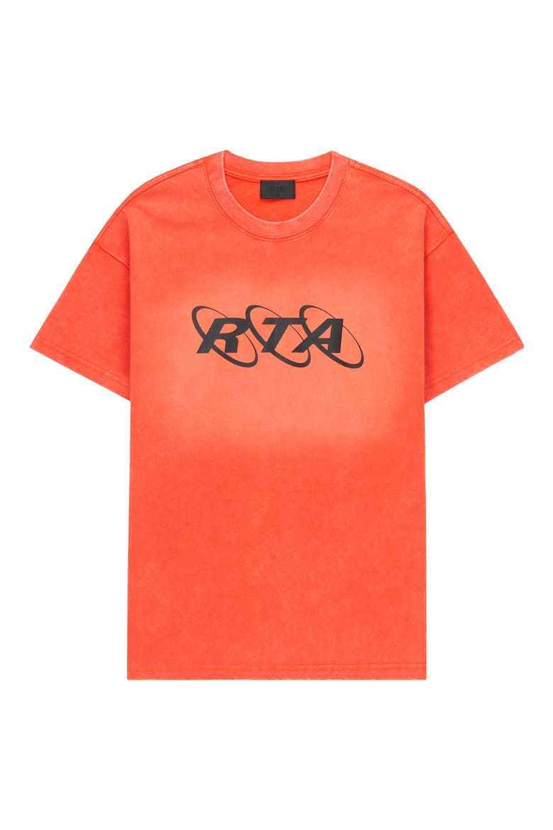Colin Planetary Oversize Graphic T-Shirt, Main, color, ORANGE PLANETARY