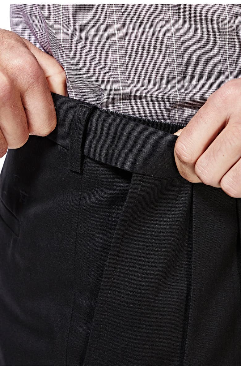 HAGGAR Premium No Iron Khaki Classic Fit Pant, Alternate, color, Black