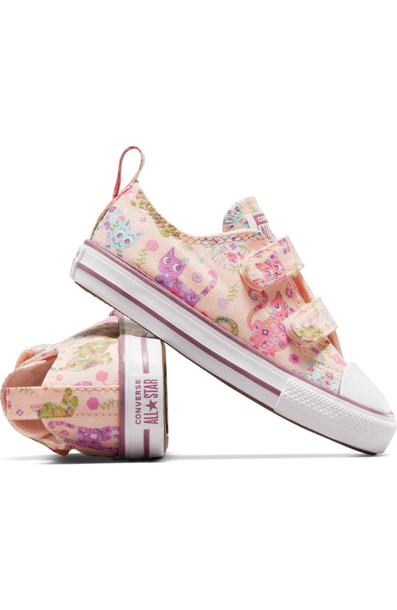 Converse Kids' Fable Canvas Sneaker, Alternate, color, Fable Pink/ Grape Fizz/ White