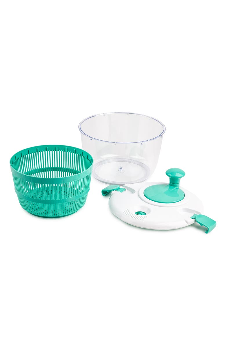 Core Home 5-Liter Salad Spinner, Alternate, color, Caribbean