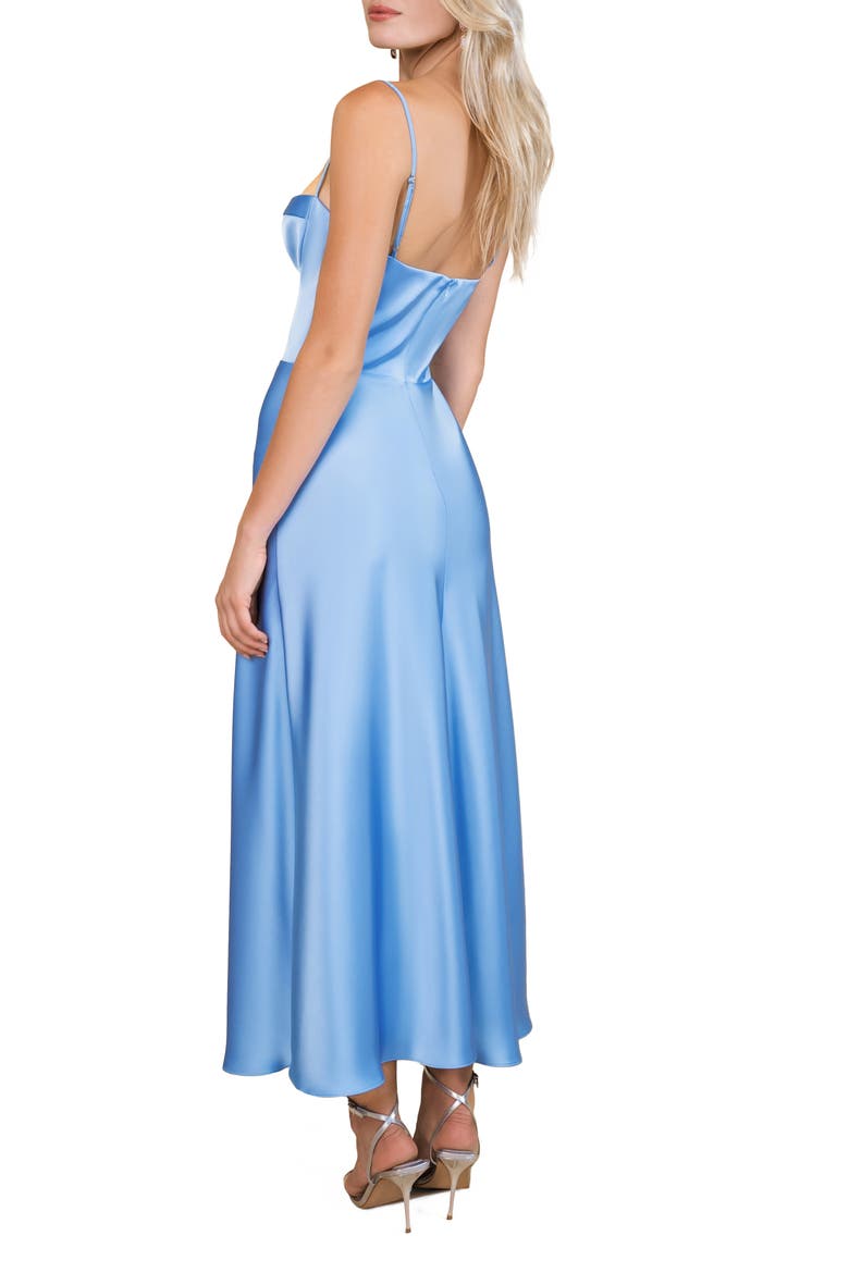 Flora Seamed Cocktail Dress, Alternate, color, FRENCH BLUE