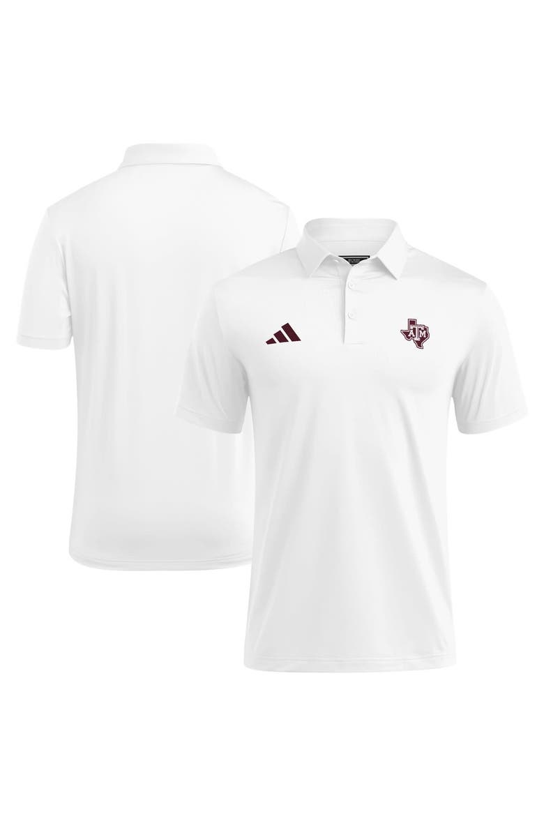 Men's adidas White Texas A&M Aggies Ultimate 365 Polo, Alternate, color, White