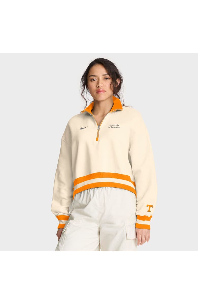 Nike Women's Nike Tan Tennessee Volunteers Legacy Half-Zip Sweatshirt, Alternate, color, Cream