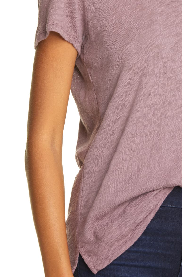 Schoolboy Cotton Crewneck T-Shirt, Alternate, color, GRAPE