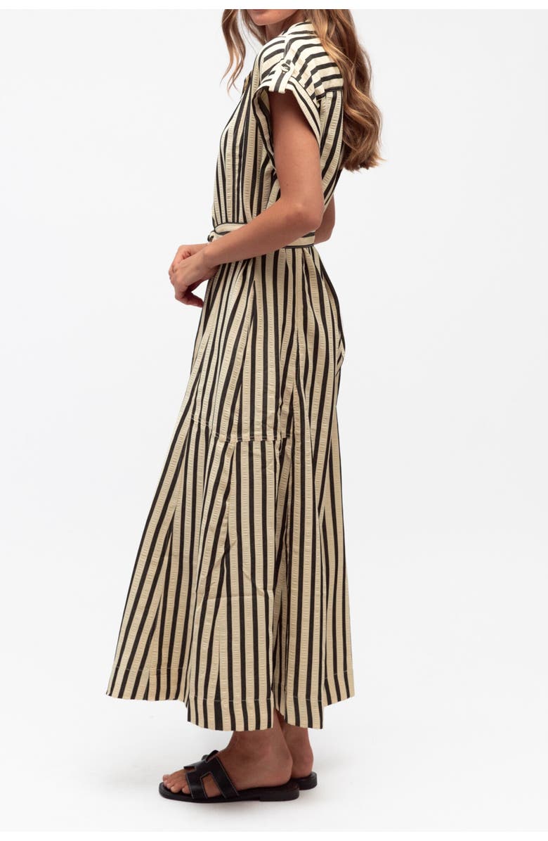 Label of Love Classic Stripe Shirtdress, Alternate, color, Ivory