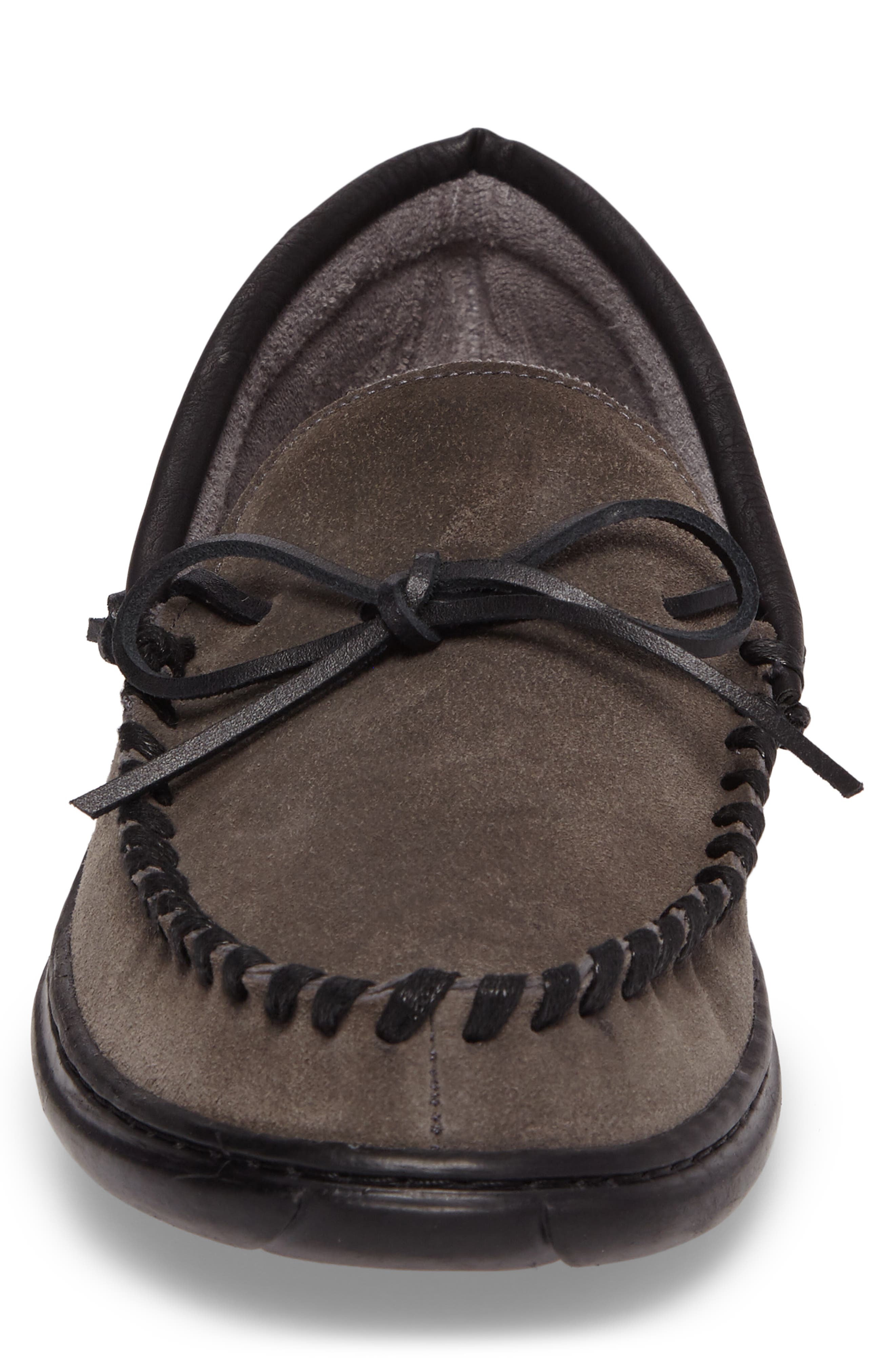 Atlin Water Resistant Driving Shoe, Alternate, color, GREY SUEDE