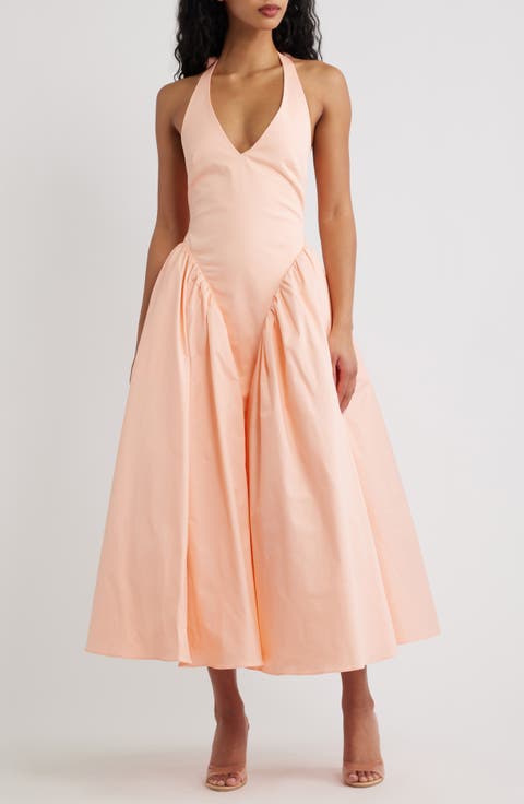 Marilyn Halter Stretch Cotton Midi Sundress