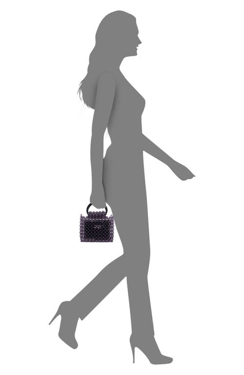 Nina Nylie Top Handle Bag In Purple