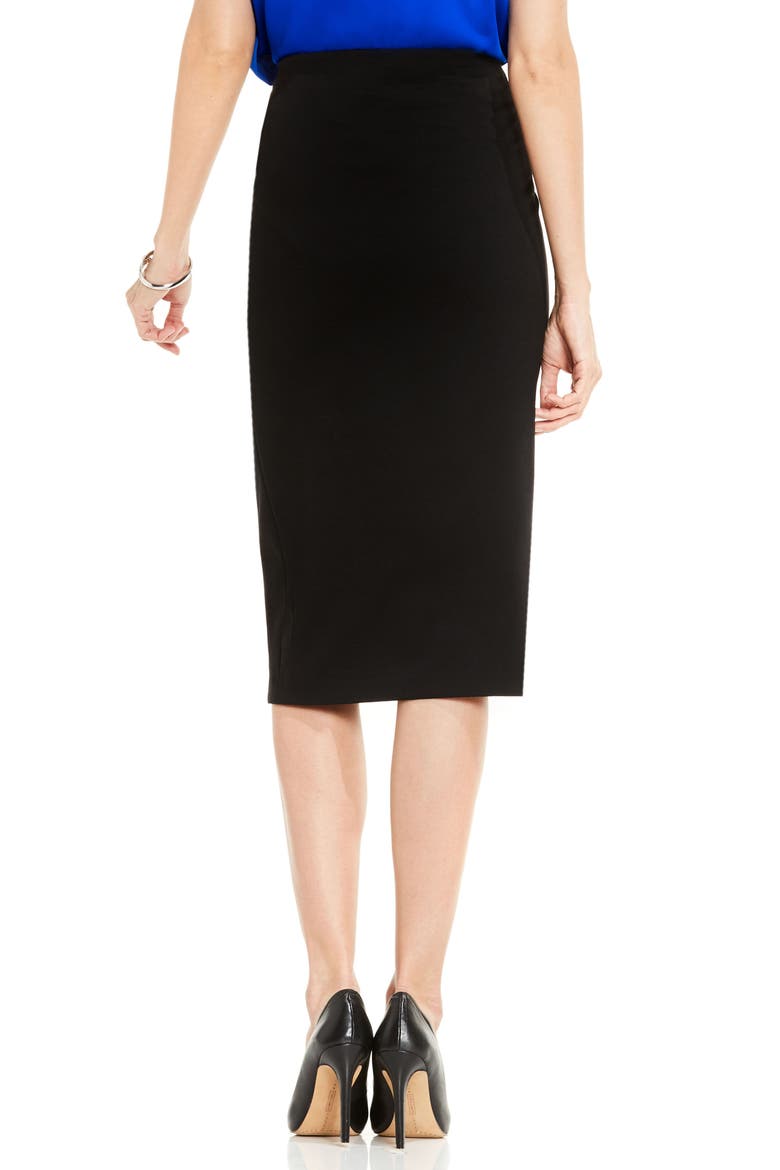 Pull-On Pencil Skirt, Alternate, color, RICH BLACK