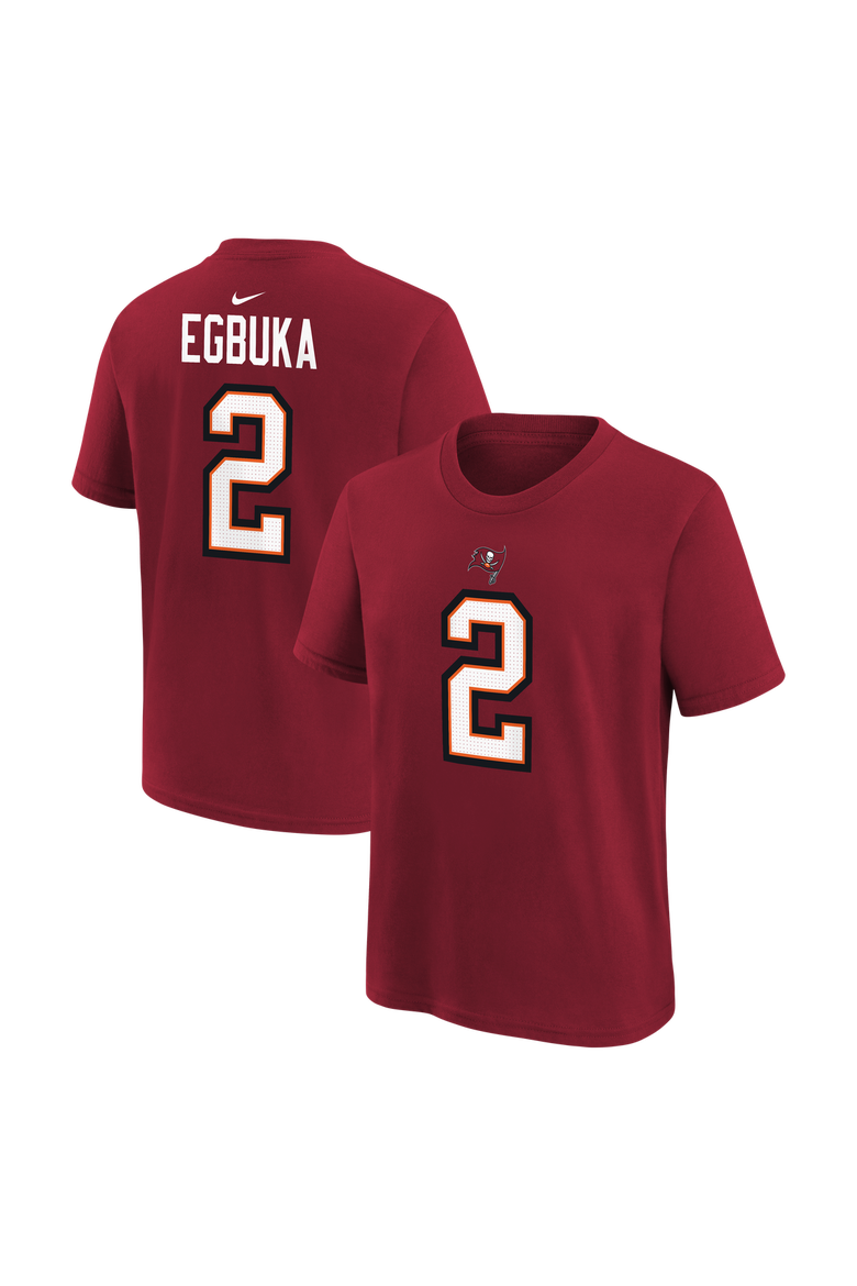 Youth Nike Emeka Egbuka Red Tampa Bay Buccaneers Player Name & Number T-Shirt, Main, color, Red