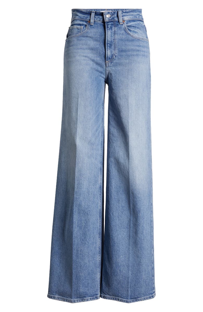 PAIGE Sasha Organic Cotton Wide Leg Jeans, Alternate, color, Magnifique