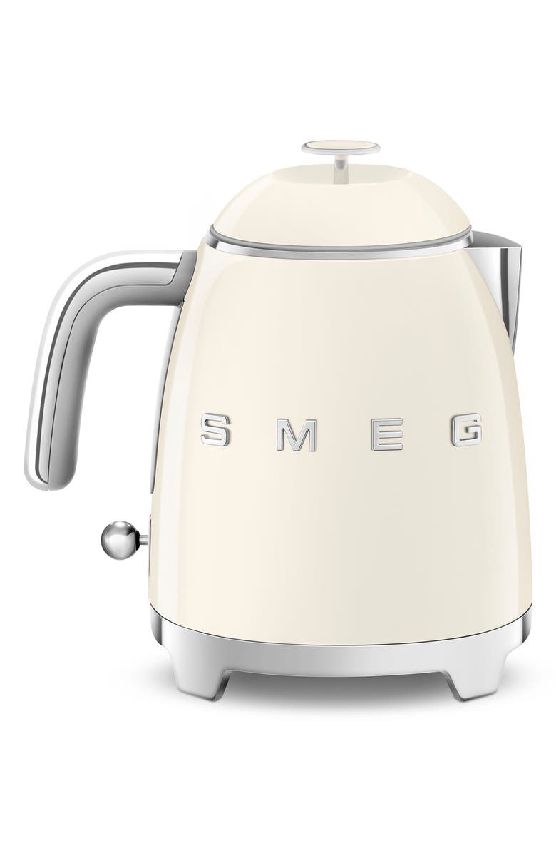 smeg 50's Retro Style Mini Electric Kettle, Main, color, Cream