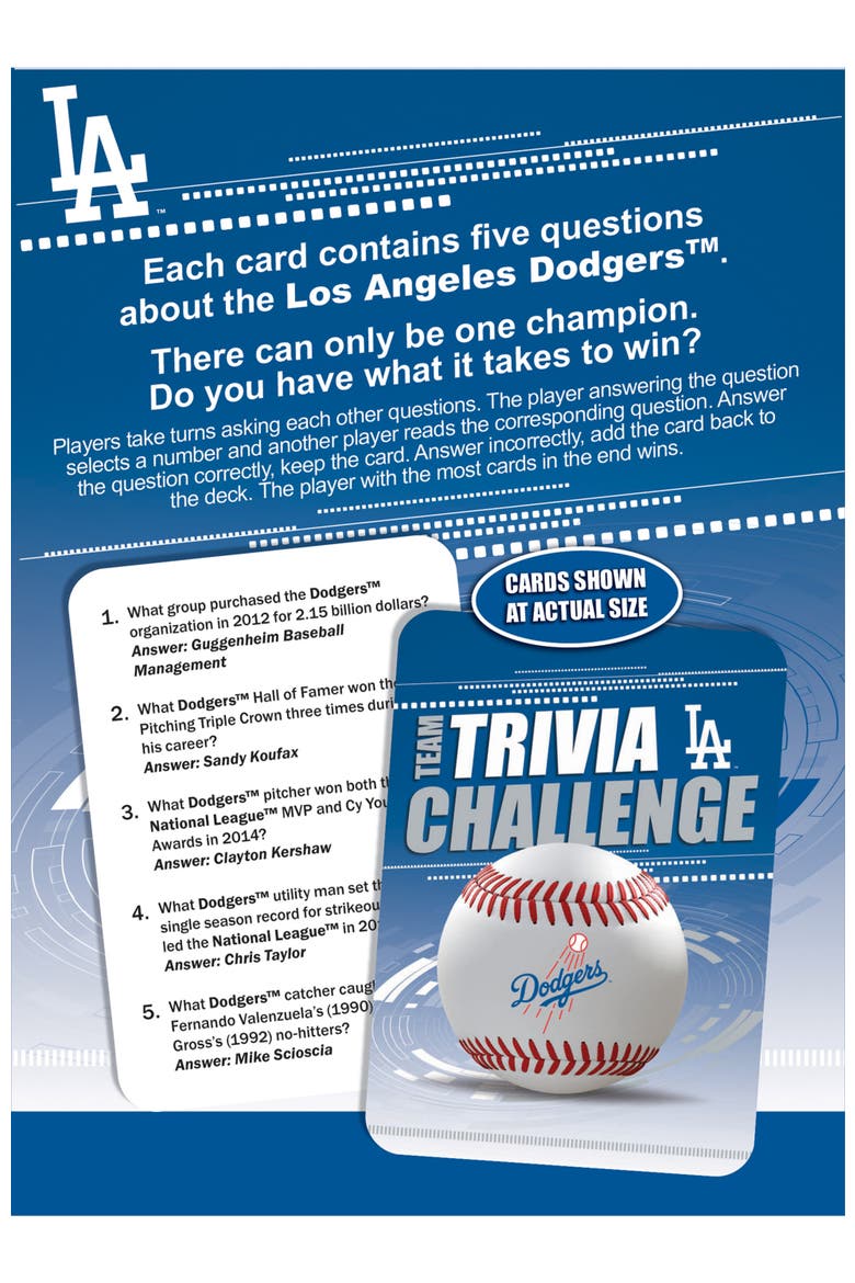 Los Angeles Dodgers Trivia Challenge, Alternate, color, Multicolor
