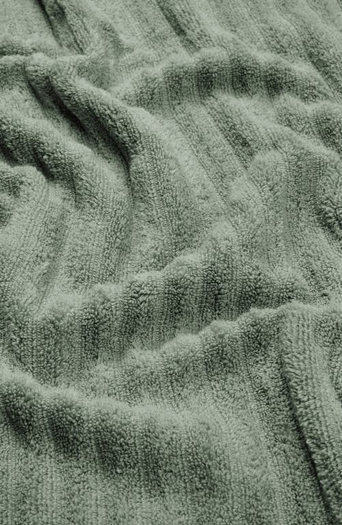 Woven & Weft Combed Cotton 6-piece Towel Set In Green