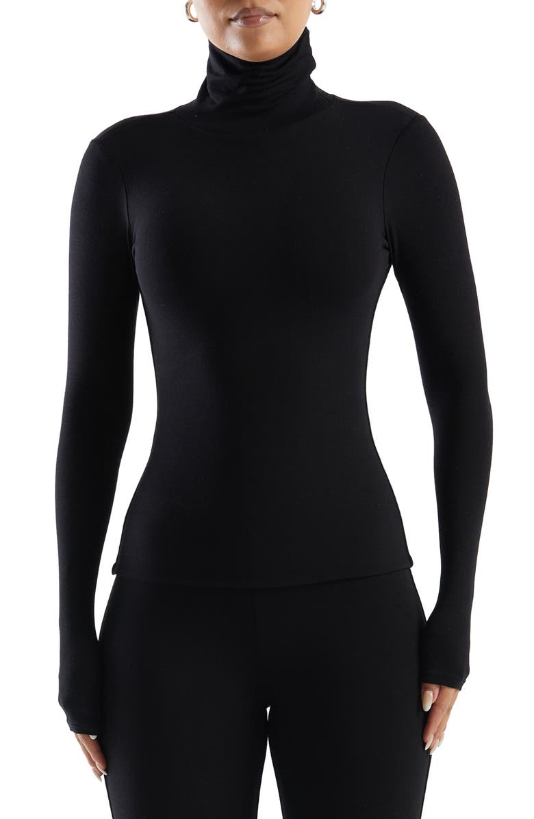 Naked Wardrobe The NW Turtleneck Top, Main, color,