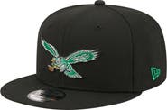 New Era Men's New Era  Black Philadelphia Eagles 9FIFTY Snapback Hat