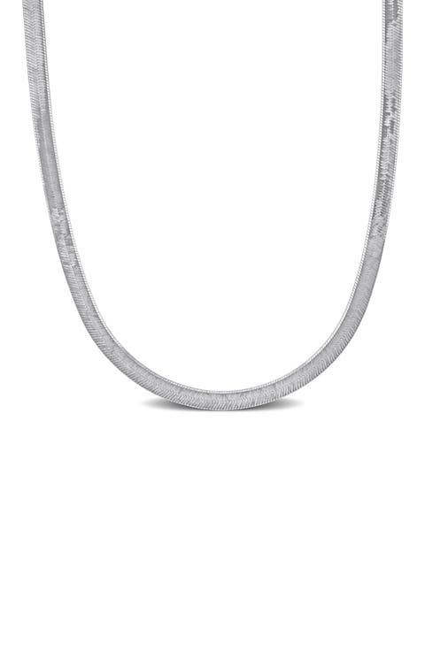 Herringbone Chain Necklace, 4.5mm