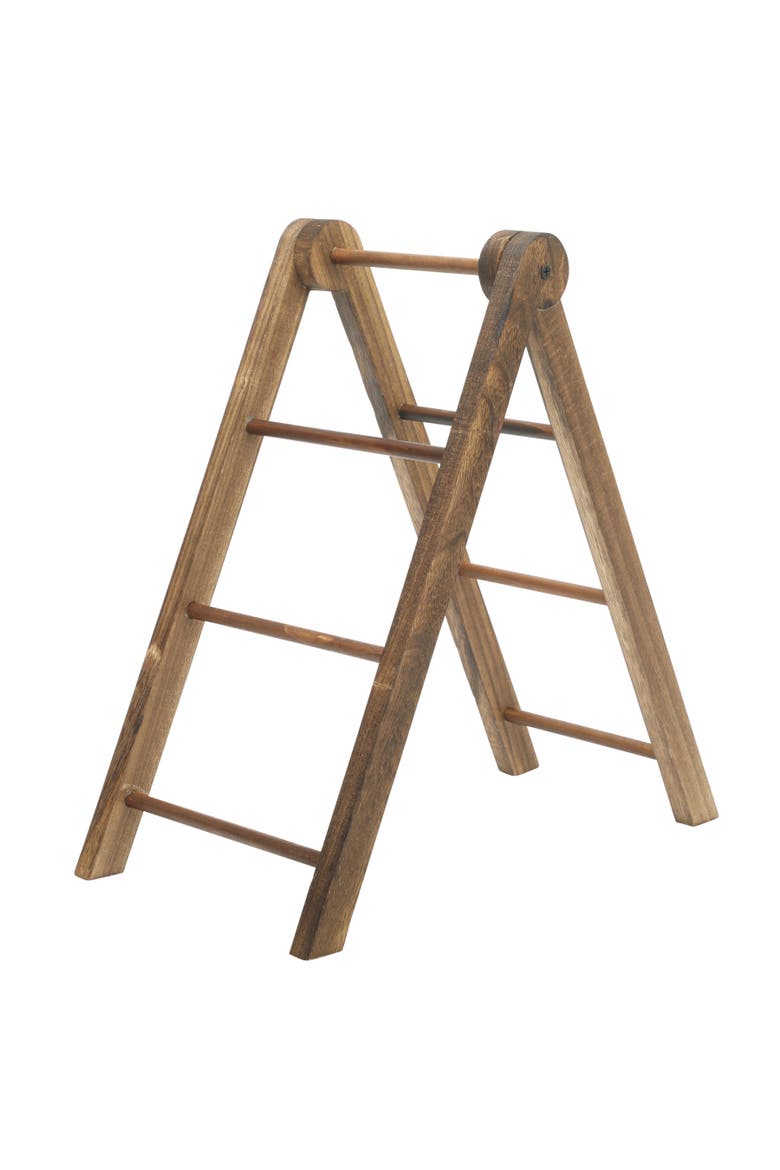 Truss Peak 4-Piece Acacia Wood Cupcake Display Stand Set, Alternate, color, Natural