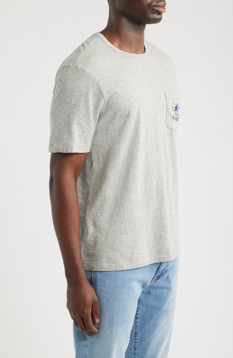 Faherty Sunwashed Colorado Graphic Pocket T-Shirt, Alternate, color, Granite Heather