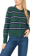 CeCe Striped Cardigan