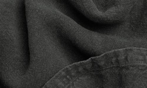 Parachute Vintaged Linen Bed Cover In Coal