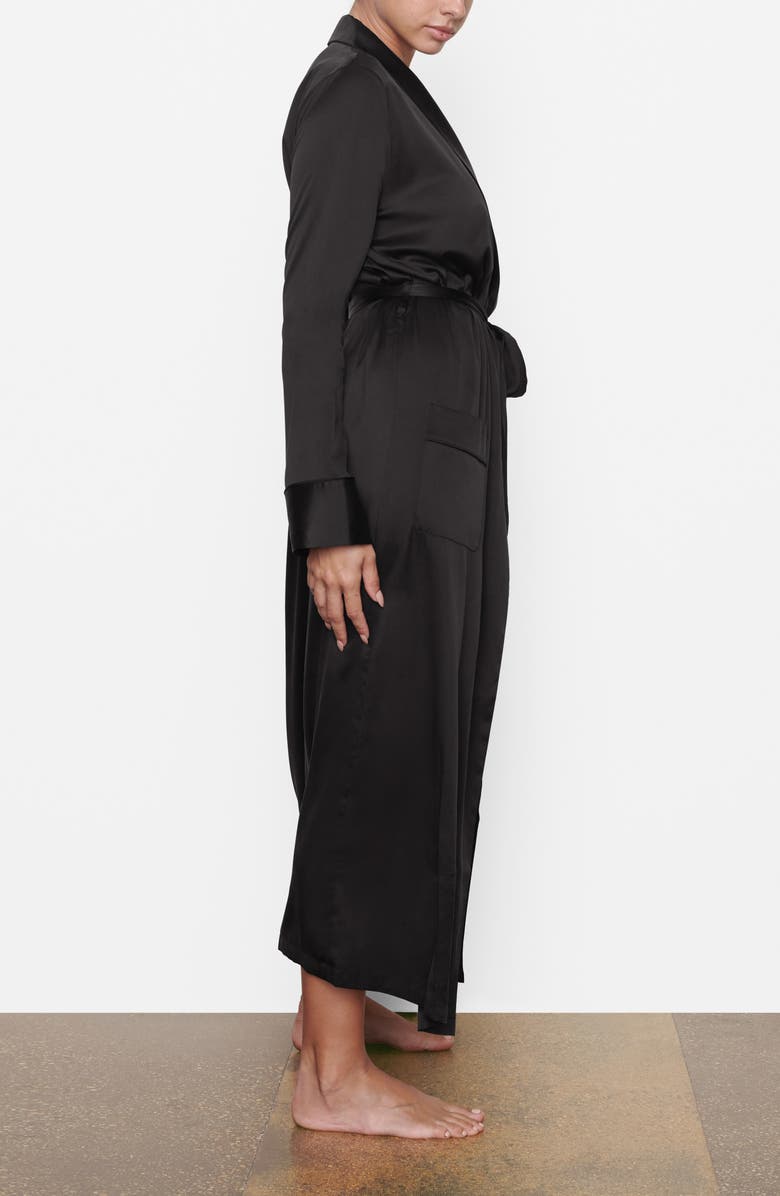 SKIMS Long Stretch Silk Robe, Alternate, color,