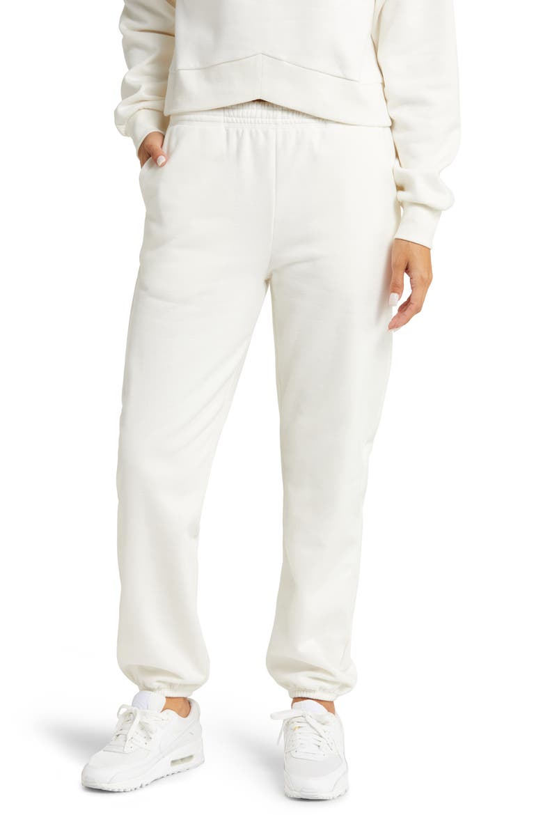 On the Go Cotton Blend Joggers, Main, color, FRESH SNOW
