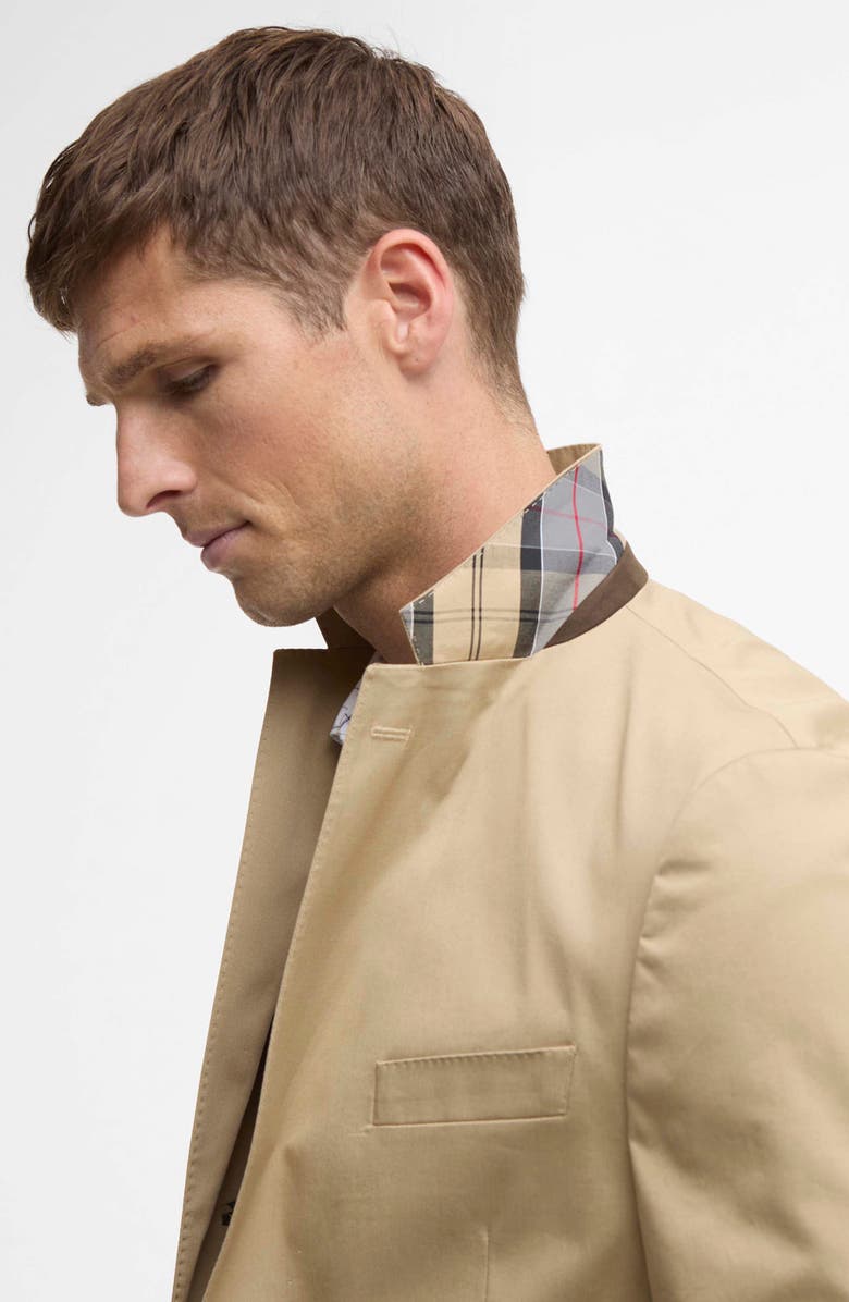 Barbour Bellamy Tailored Fit Stretch Cotton Blazer, Alternate, color, Sand