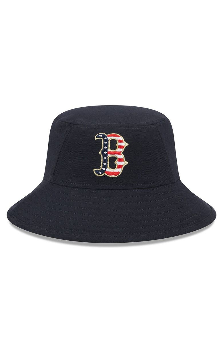 New Era Men's New Era Navy Boston Red Sox 2023 Fourth of July Bucket Hat, Alternate, color, Navy