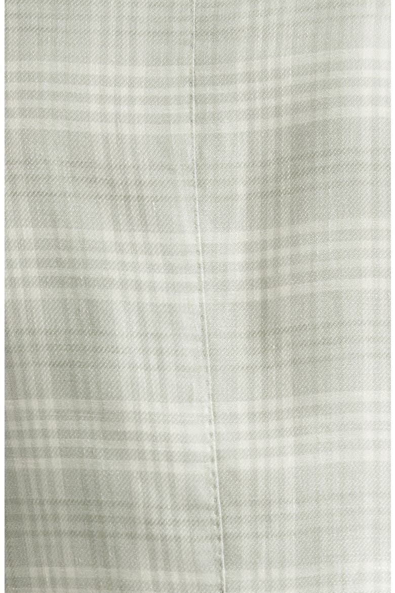 Unstructured Plaid Linen & Wool Blend Sport Coat, Alternate, color, MILITARY GREEN