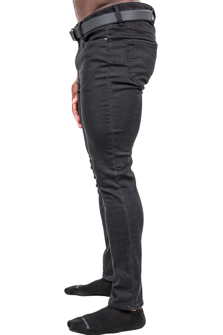 Marthyr Stretch Skinny Jeans, Alternate, color, BLACK