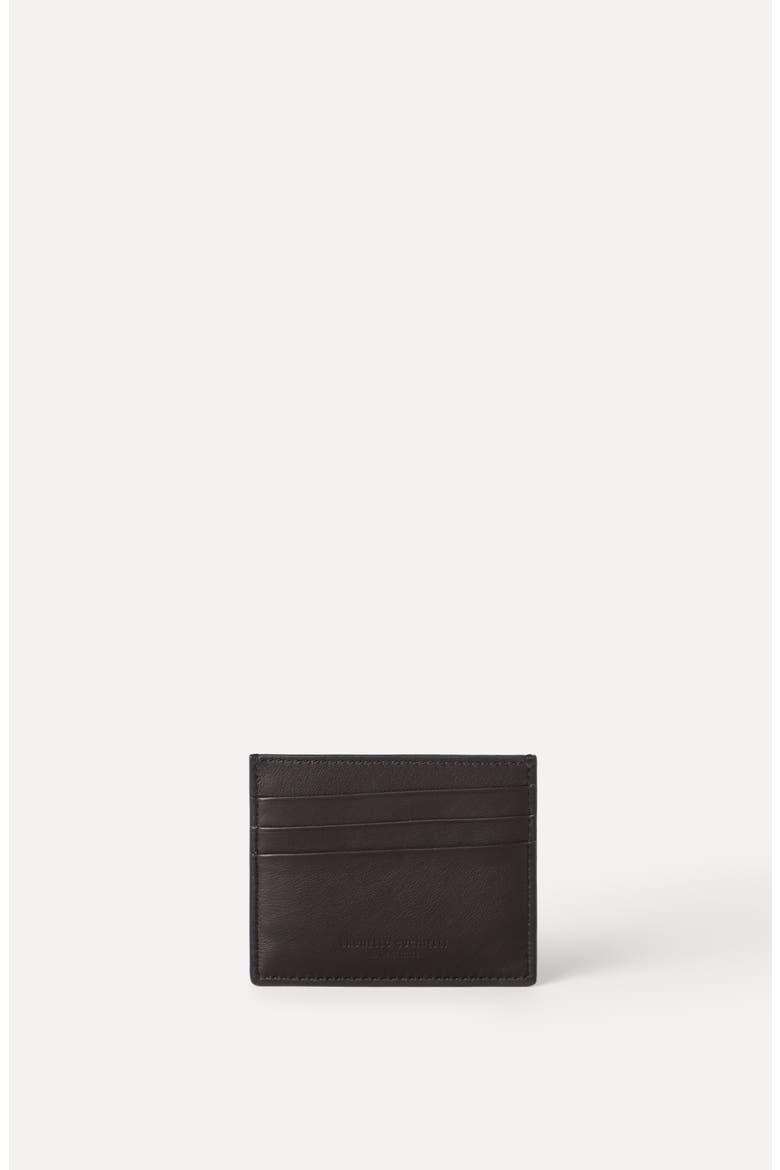 Calfskin card case, Alternate, color, Brown
