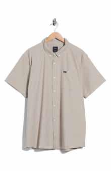 That'll Do Slim Fit Solid Short Sleeve Button-Down Shirt