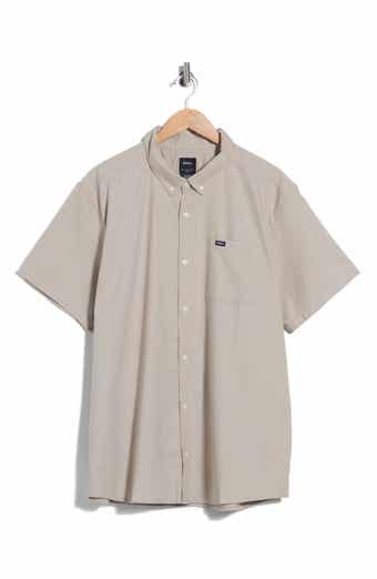 That'll Do Slim Fit Solid Short Sleeve Button-Down Shirt