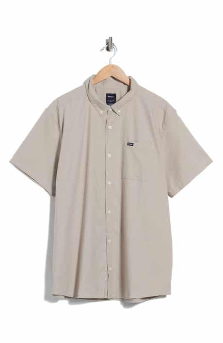 That'll Do Slim Fit Solid Short Sleeve Button-Down Shirt