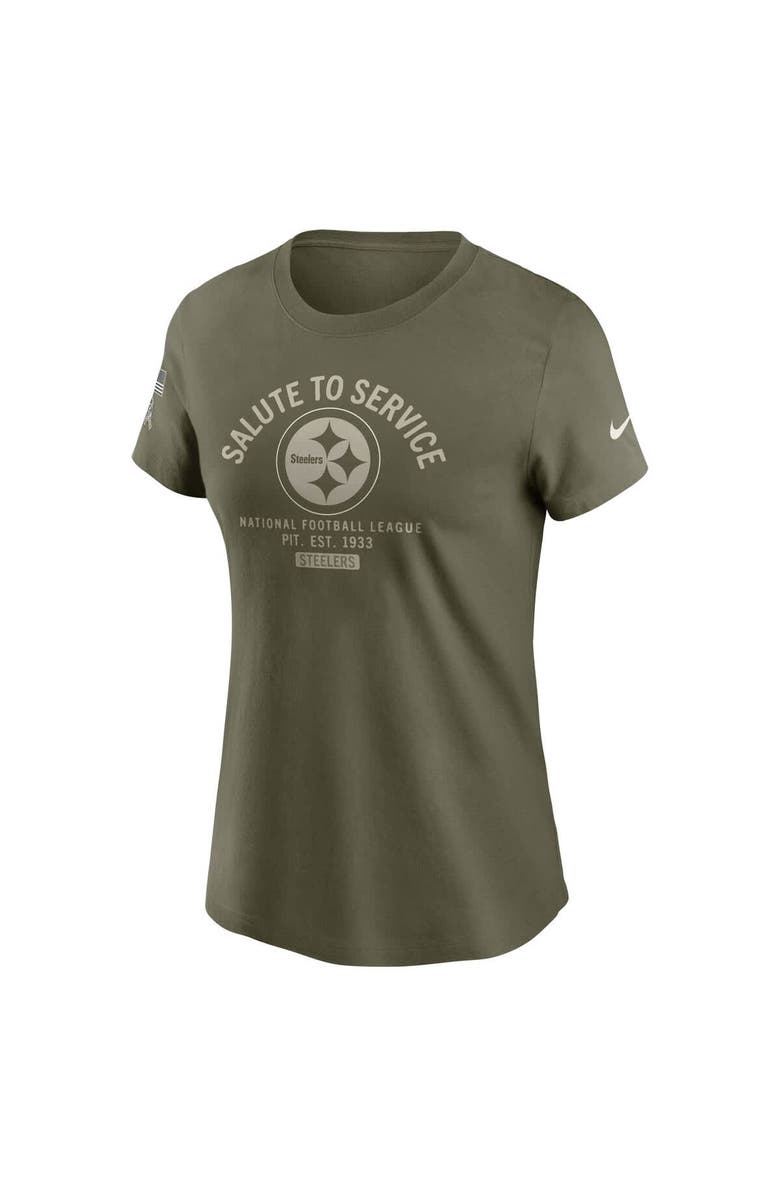 Nike Women's Nike Olive Pittsburgh Steelers 2025 Salute to Service Sideline T-Shirt, Alternate, color, Olive