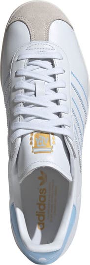 Men's adidas Originals  White Argentina National Team Team Gazelle Shoes