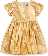 Tea Collection Metallic Balloon Skirted Dress