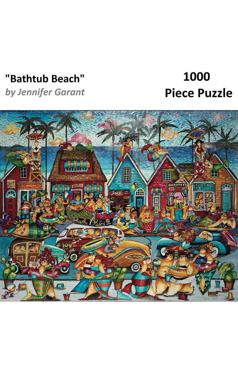 Hart Puzzles Bathtub Beach by Jennifer Garant, 24 x 30 Inches, 1000 Piece Puzzle, Alternate, color, Multicolored