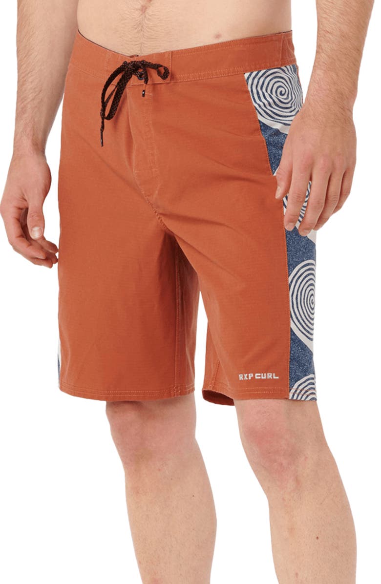 Rip Curl Mirage Sideways Board Shorts, Alternate, color, Baked Clay